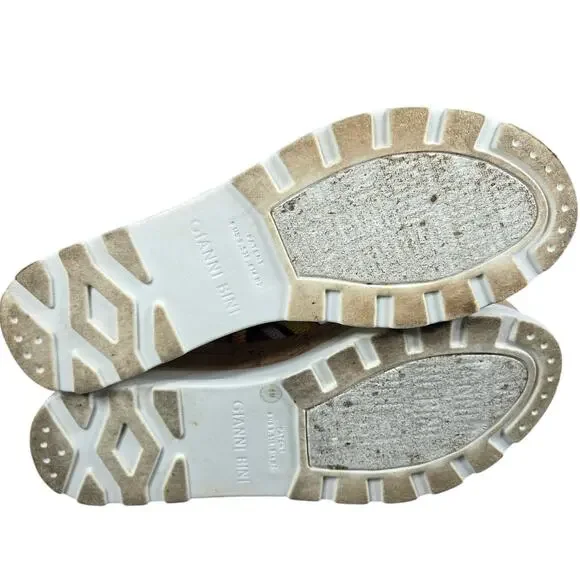 Gianni Bini Briarre Sandals Womens 8 Rainbow Band Elastic Flatform Platform Cork - Picture 11 of 12